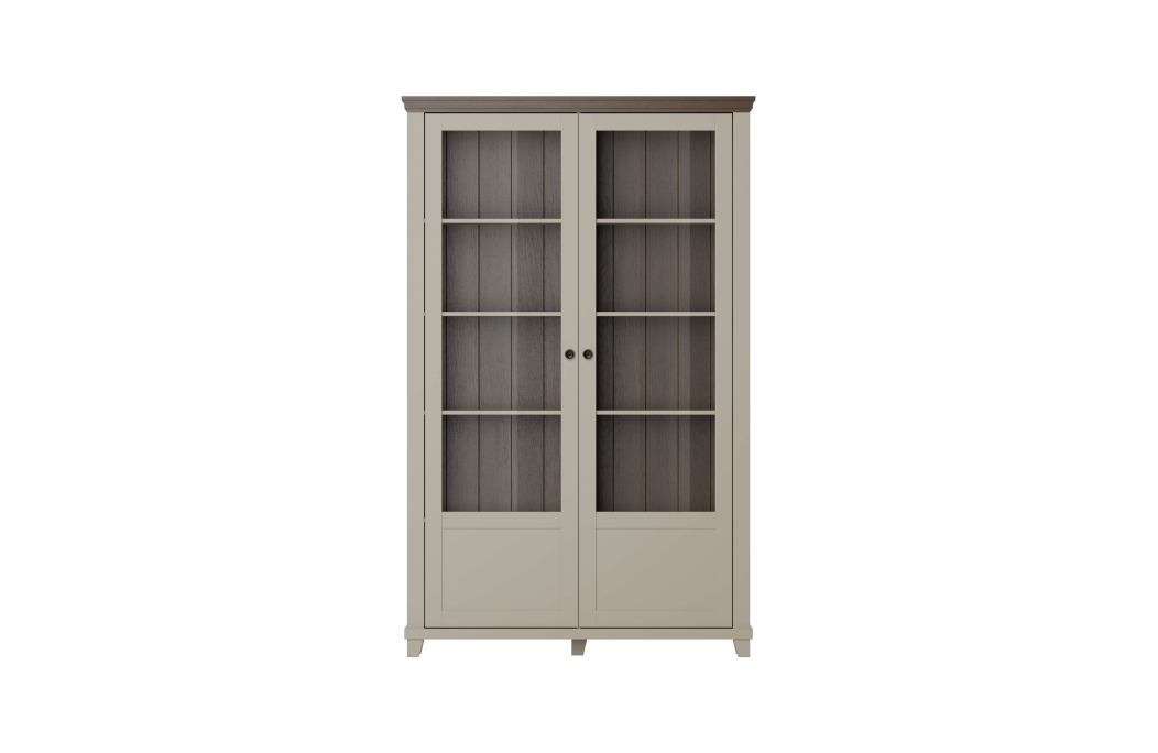 Vitrine VOLTERRA avec 2 portes vitrées