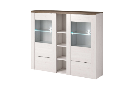 Vitrine VOLTIA avec 2 portes - 155cm