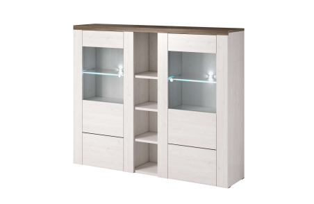 Vitrine VOLTIA avec 2 portes - 155cm
