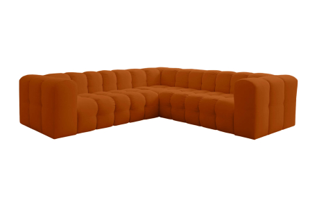 Canapé d’angle MILOE réversible 4 places en velours