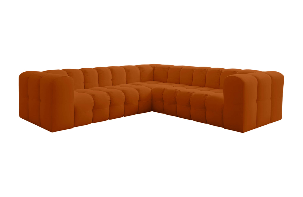 Canapé d’angle MILOE réversible 4 places en velours