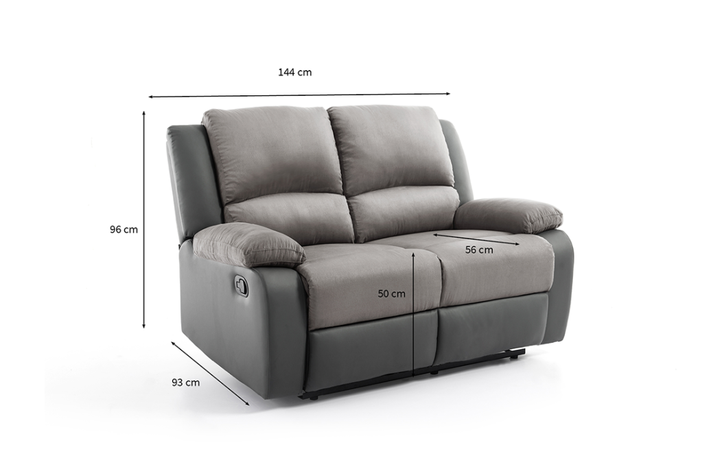 Canapé Relaxation 2 places Microfibre / Simili DETENTE