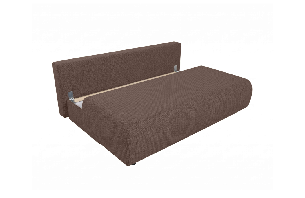 Canapé droit VELUTO convertible avec coffre en polyester et structure bois