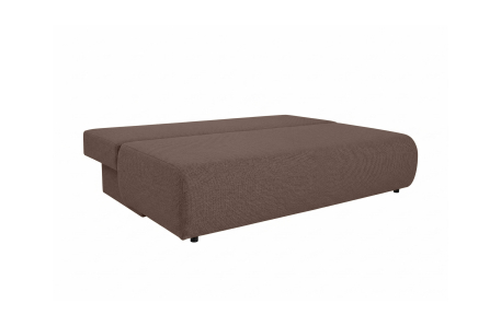 Canapé droit VELUTO convertible avec coffre en polyester et structure bois