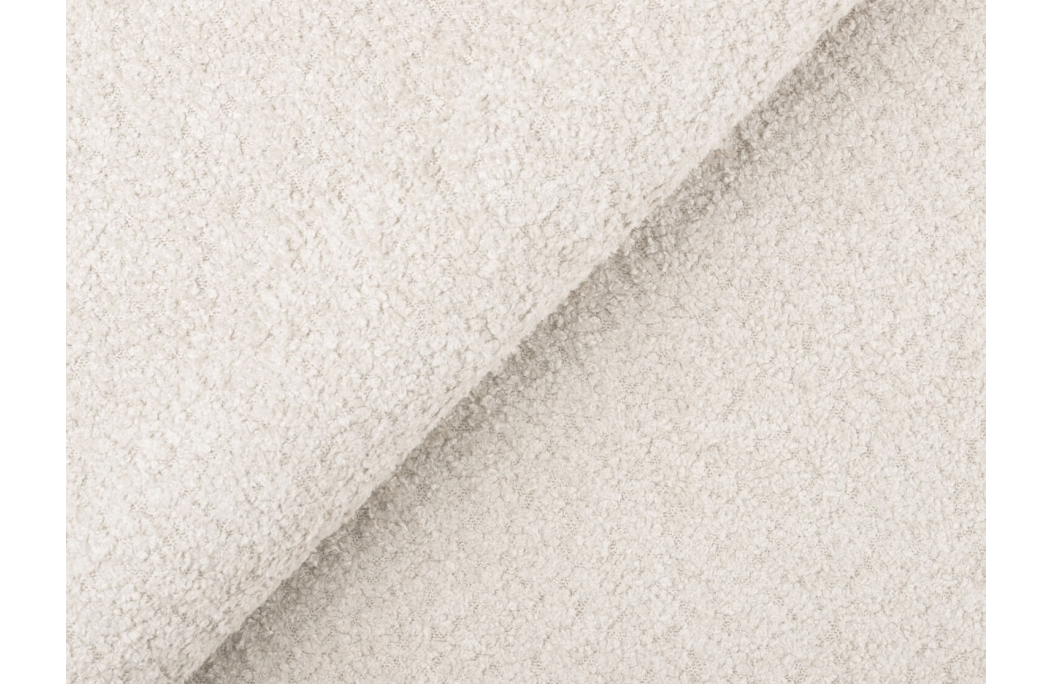 Canapé droit VELUTO 3 places convertible avec coffre en tissu bouclette