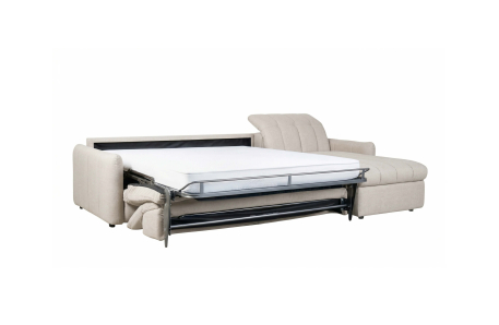 Canapé d'angle convertible ROMA avec relax électrique en tissu