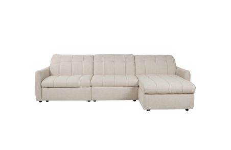 Canapé d'angle convertible ROMA avec relax électrique en tissu