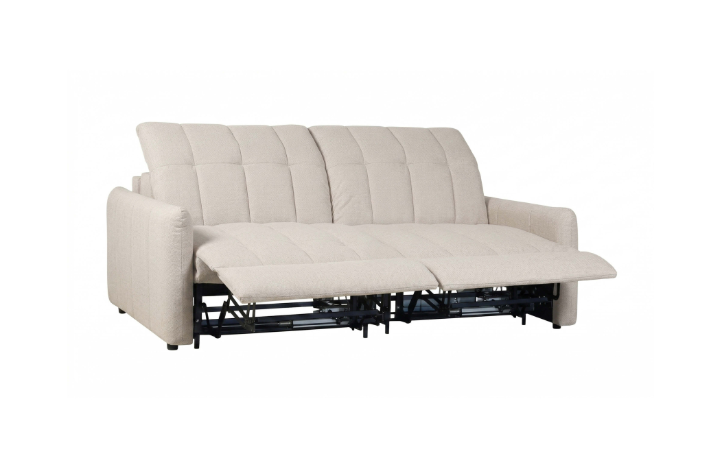 Canapé ROMA 2 places convertible avec relax électrique en tissu