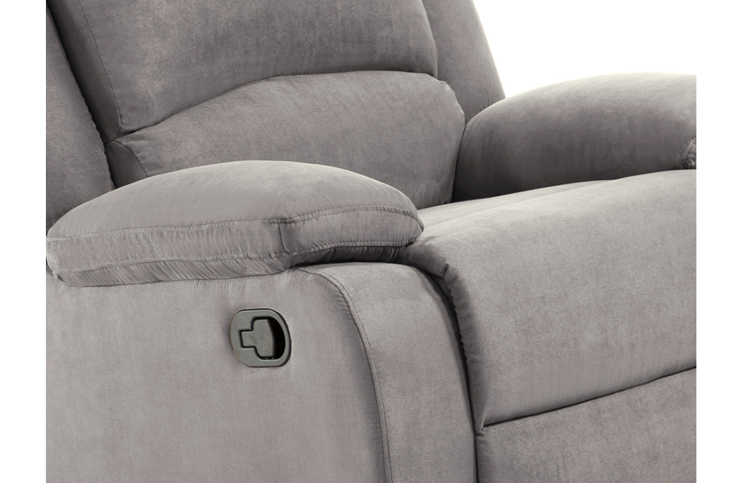 Fauteuil Relaxation 1 place Microfibre Grise DETENTE 