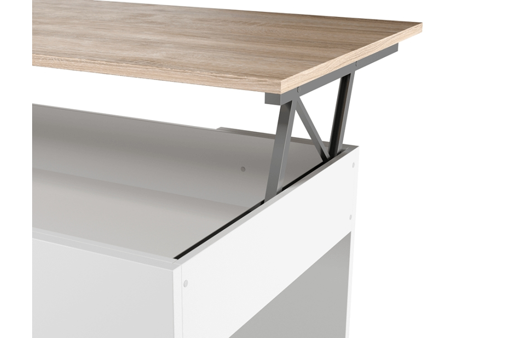 Table basse GOTHAM avec plateau relevable et rangement