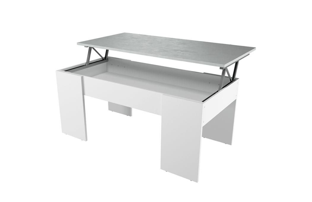 Table basse GOTHAM avec plateau relevable et rangement