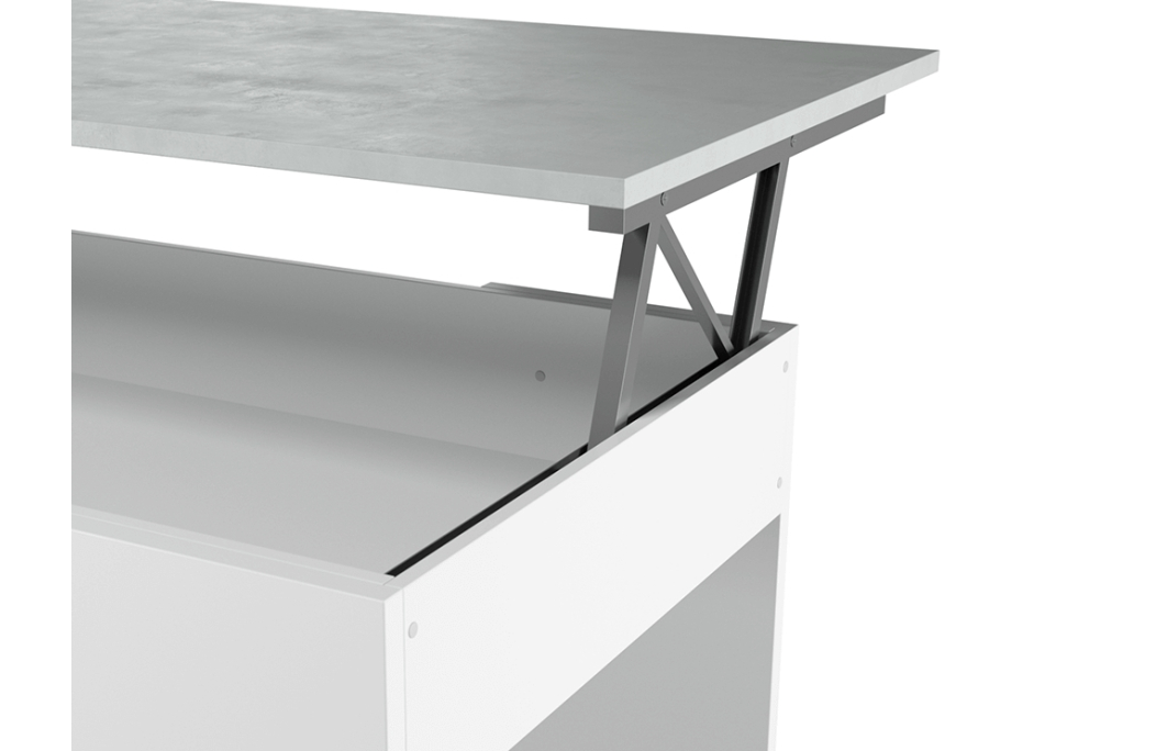Table basse GOTHAM avec plateau relevable et rangement