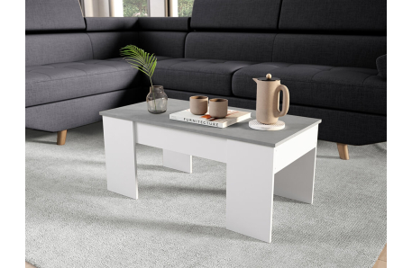 Table basse GOTHAM avec plateau relevable et rangement