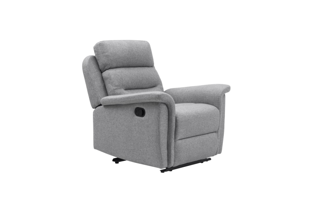 Fauteuil de Relaxation 1 place en Tissu Gris LÉON