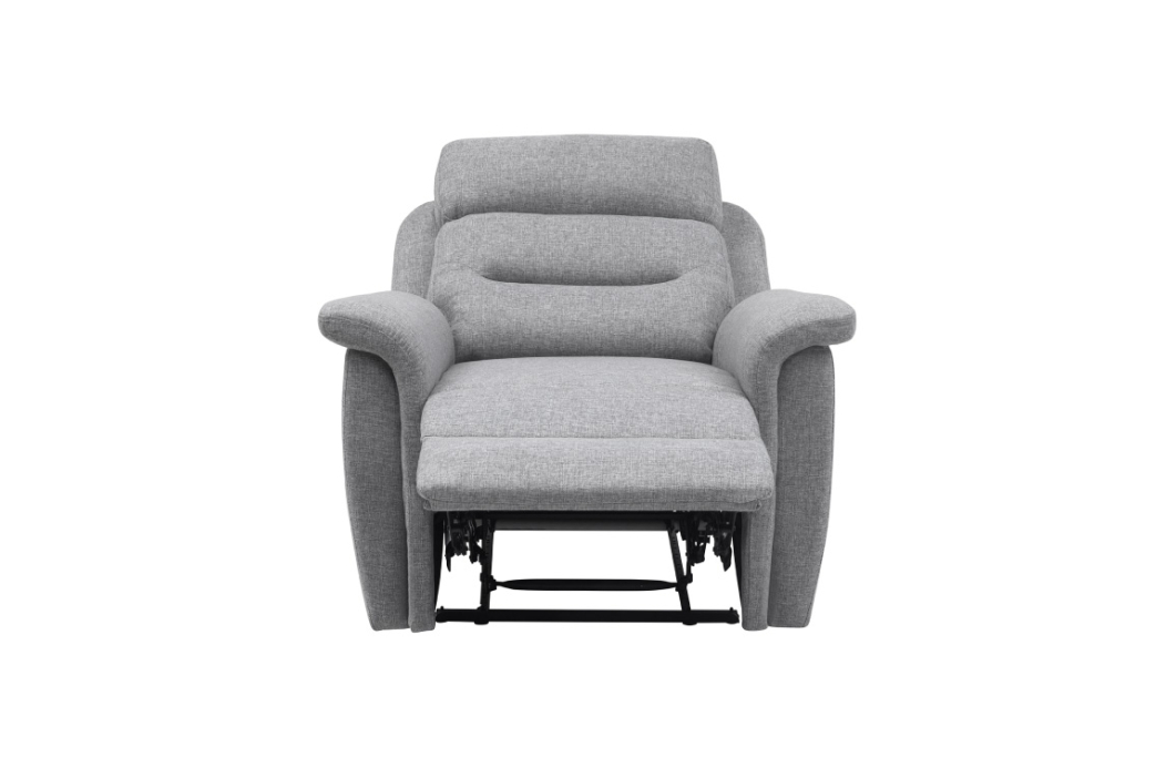 Fauteuil de Relaxation 1 place en Tissu Gris LÉON