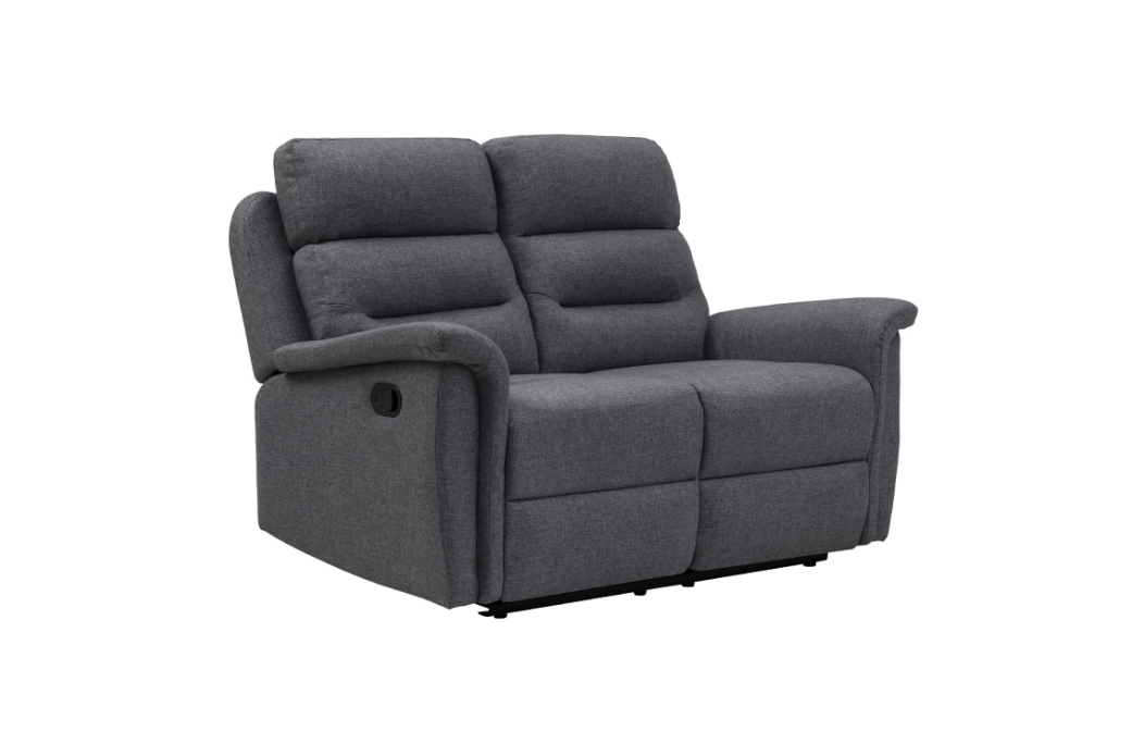 Canapé de Relaxation 2 places en Tissu Gris LÉON