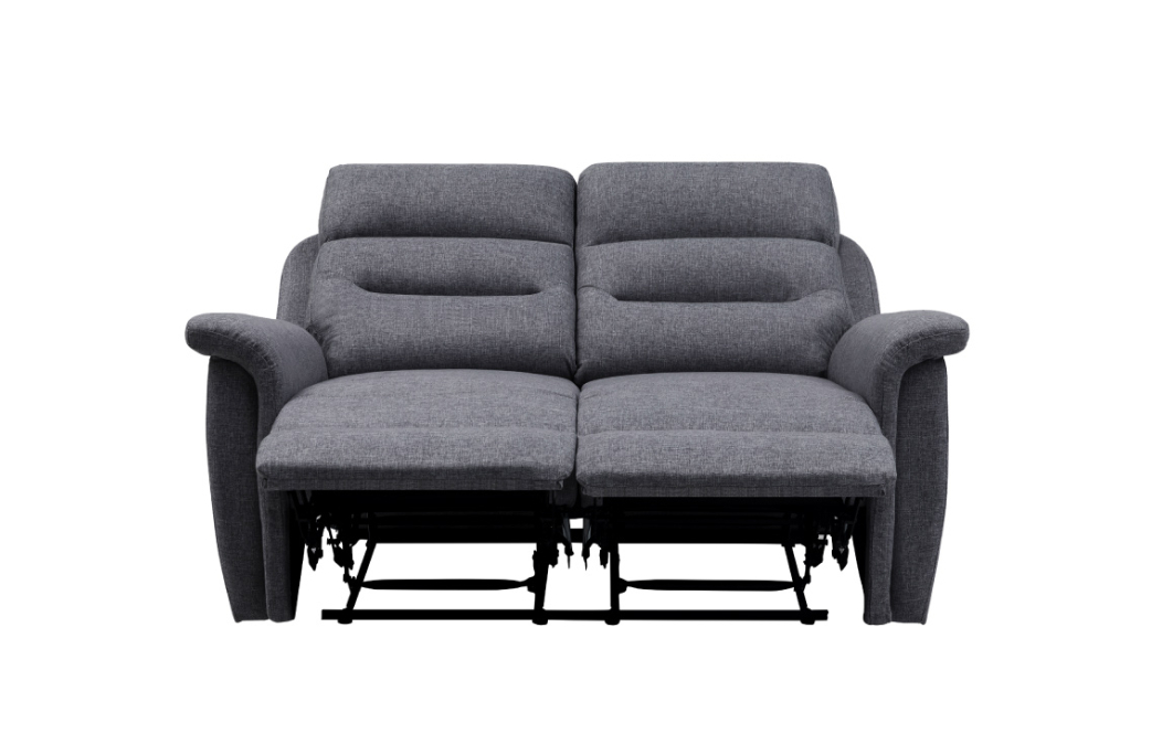 Canapé de Relaxation 2 places en Tissu Gris LÉON