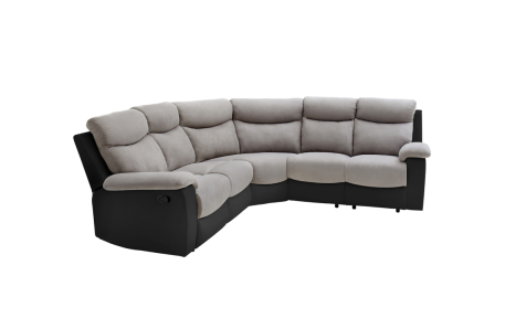 Canapé d'Angle de Relaxation OSCAR 5 places bi-matière