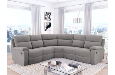 Canapé d'Angle de Relaxation OSCAR 5 places en Microfibre